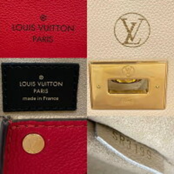 Louis Vuitton Monogram On My Side Shoulder Bag Red - Picture 5 of 6